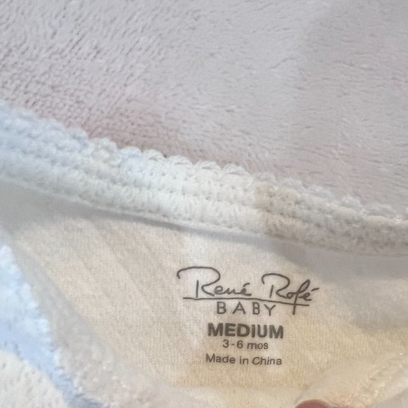 New Elegant Rene Rofe' Baby Footed Sleeper 3 - 6 Months - Picture 2 of 5